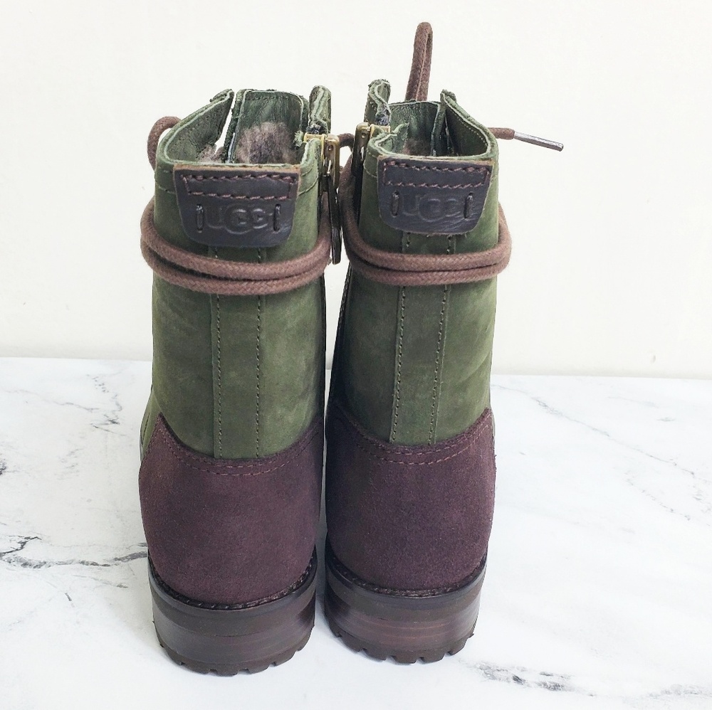 UGG Kilmer Green Combat Boots - Picture 5 of 7